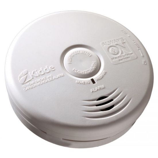 Picture of Smoke & Carbon Monoxide Alarm for Kitchen, 10-Year Sealed Lithium Battery Operated 