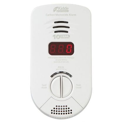 Picture of Kidde Carbon Monoxide Alarm for Bedrooms, Plug-in. Sealed Lithium Battery Backup, Voice Alarm