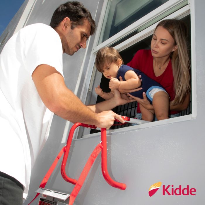 KL2S TwoStory Fire Escape Ladder w/ AntiSlip Rungs, 13Foot Shop Kidde