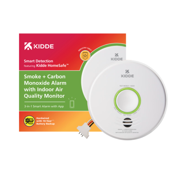 Picture of Kidde Smart Smoke + Carbon Monoxide Alarm with Indoor Air Quality Monitor  (Obsolete & made inactive on 06\03\25)
