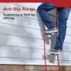 mans feet as he climbs down the KL-2s escape ladder